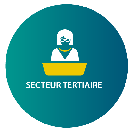 Pictogramme secteur tertiaire